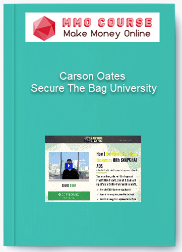 Carson Oates – Secure The Bag University Carson Oates – Secure The Bag University