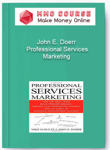 John E. Doerr – Professional Services Marketing John E. Doerr – Professional Services Marketing