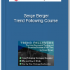 Serge Berger – Trend Following Course