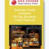 Business Credit Institution – 90 Day Business Credit Playbook