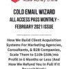 Cold Email Wizard - All Access Pass Monthly - February 2021 Issue