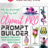 AI Creative Tools – Clipart Prompt Builder PRO Version for Midjourney