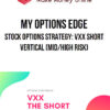 My Options Edge – Stock Options Strategy: VXX Short Vertical (mid/high risk)