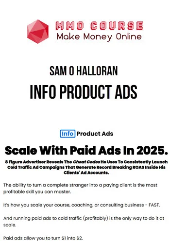 Sam O Halloran – Info Product Ads